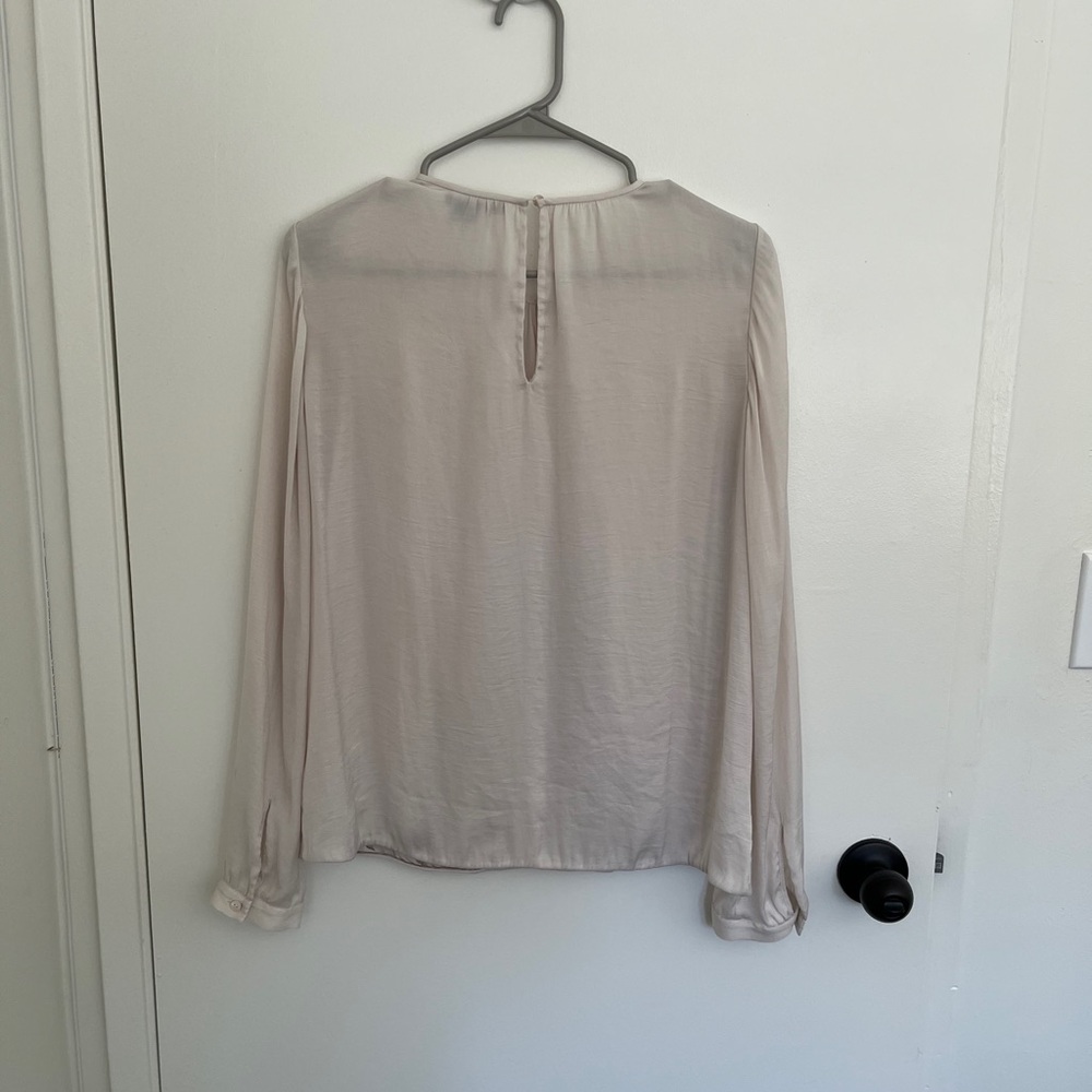 Vince cream front wrap blouse